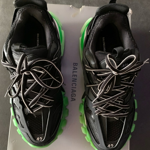 balenciaga track runners black